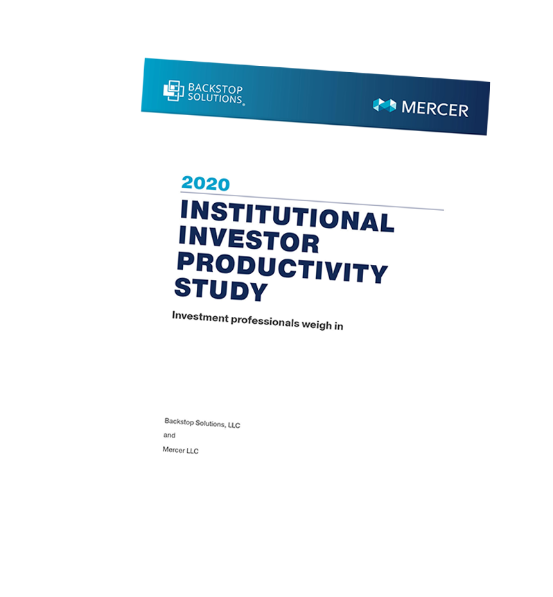 2020 Institutional Investor Productivity Report